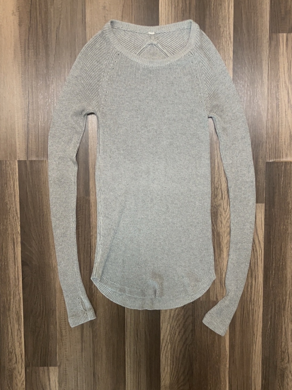 LULULEMON Cabin Yogi Long Sleeve Sweatshirt Womens Gray 2 Sweater